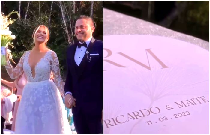 Así fue la boda entre la animadora Maite García y el “enchufado” venezolano Ricardo Javier Sánchez