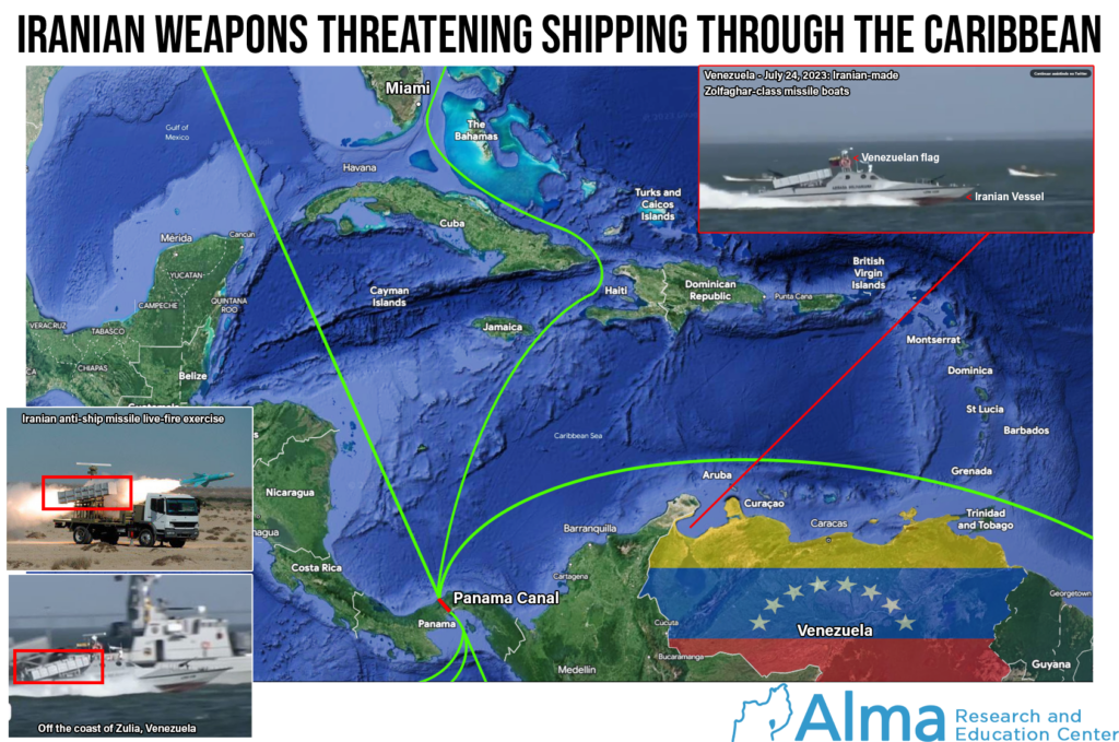 Armas iraníes amenazan el transporte marítimo en el Caribe