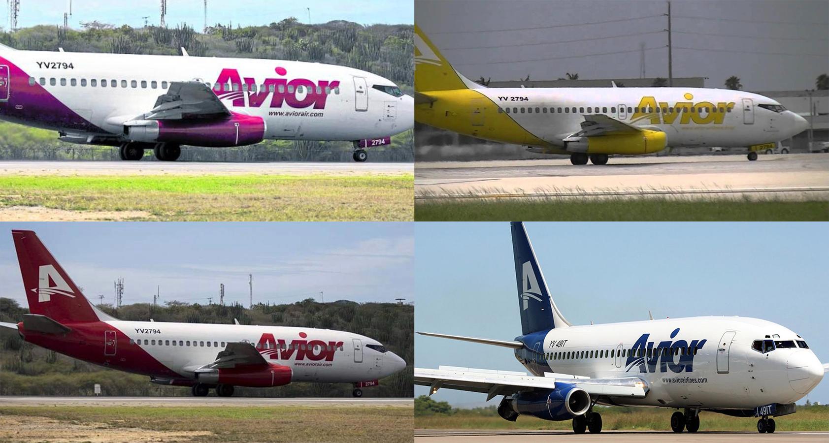 Los aviones que Avior Airlines pinta para hacerlos parecer como nuevos