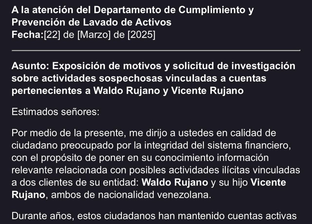¿Por qué Waldo y Vicente Rujano no explican el cierre de sus cuentas en Panamá ni las investigaciones abiertas en EE.UU.?