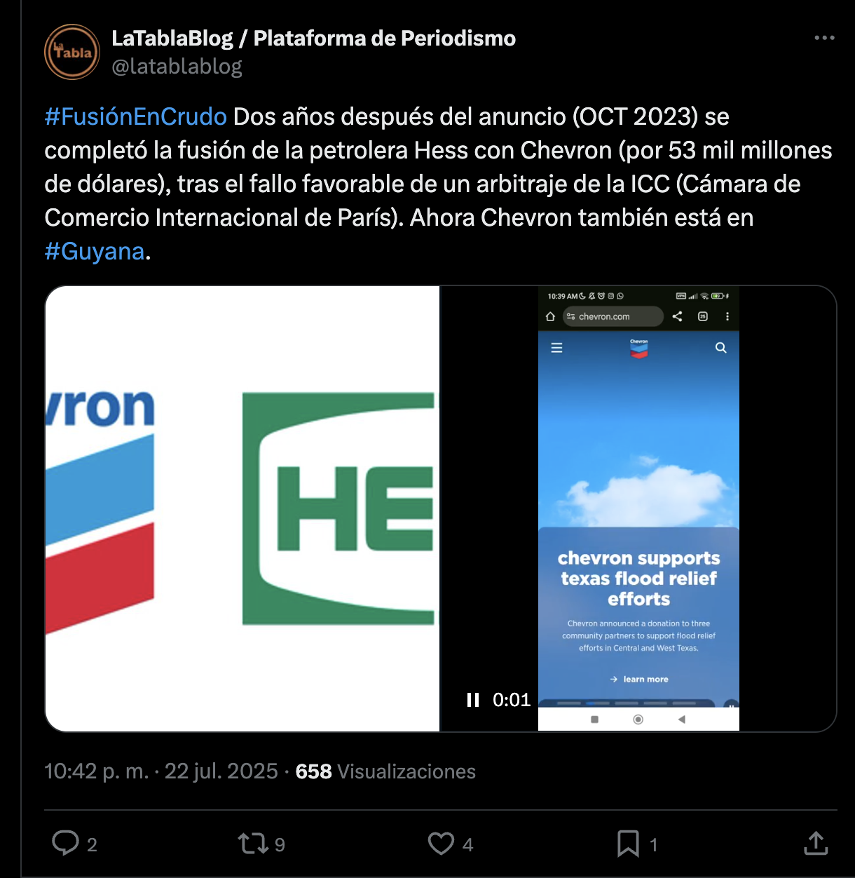 Chevron toma Guyana: La fusión con Hess redefine el mapa energético regional