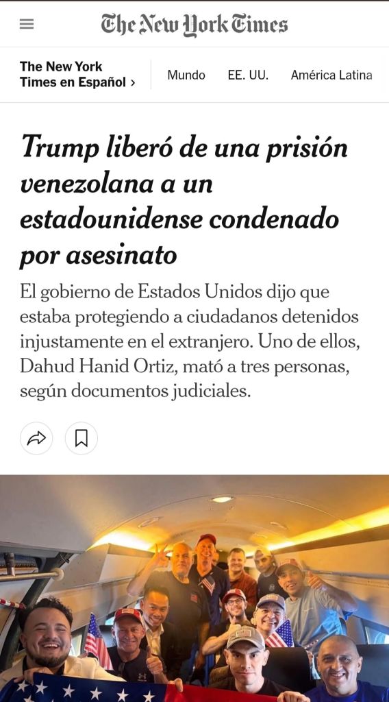 Gobierno de EE.UU. eligió liberar en canje de prisioneros a exmarine condenado por triple asesinato de Madrid – La Tabla Blog