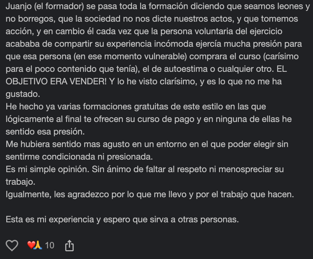 Cuando el coaching promete más de lo que cumple: Testimonios que cuestionan a ESINEC y Juanjo Soldevilla