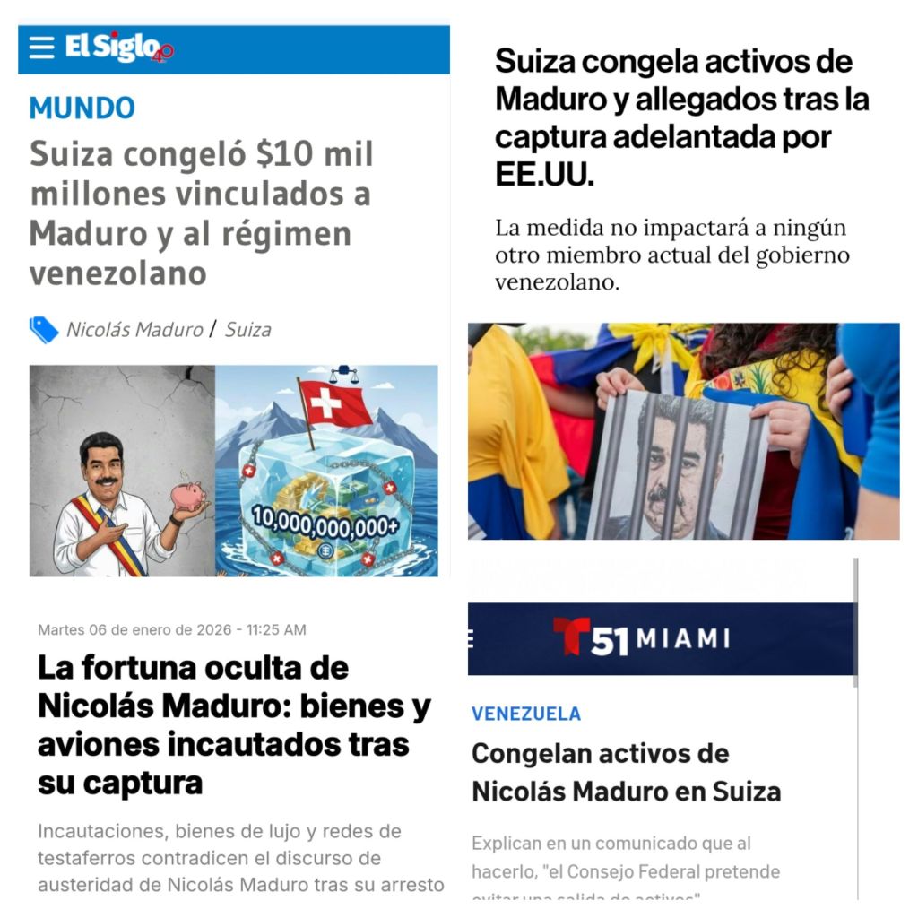 Con un error de traducción medios globales inventaron que Maduro guarda fortuna mil millonaria en Suiza – La Tabla Blog