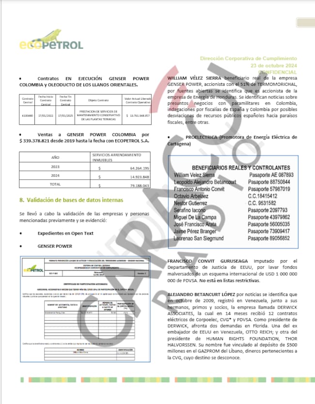 Acusados de robar a PDVSA y magnate del que Trump desconfía, favorecidos por Ecopetrol gracias a Roa
