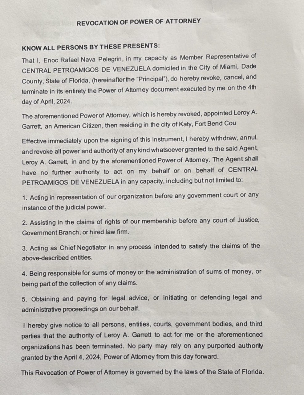 LEROY GARRET ES UNA PELIGROSA RATA