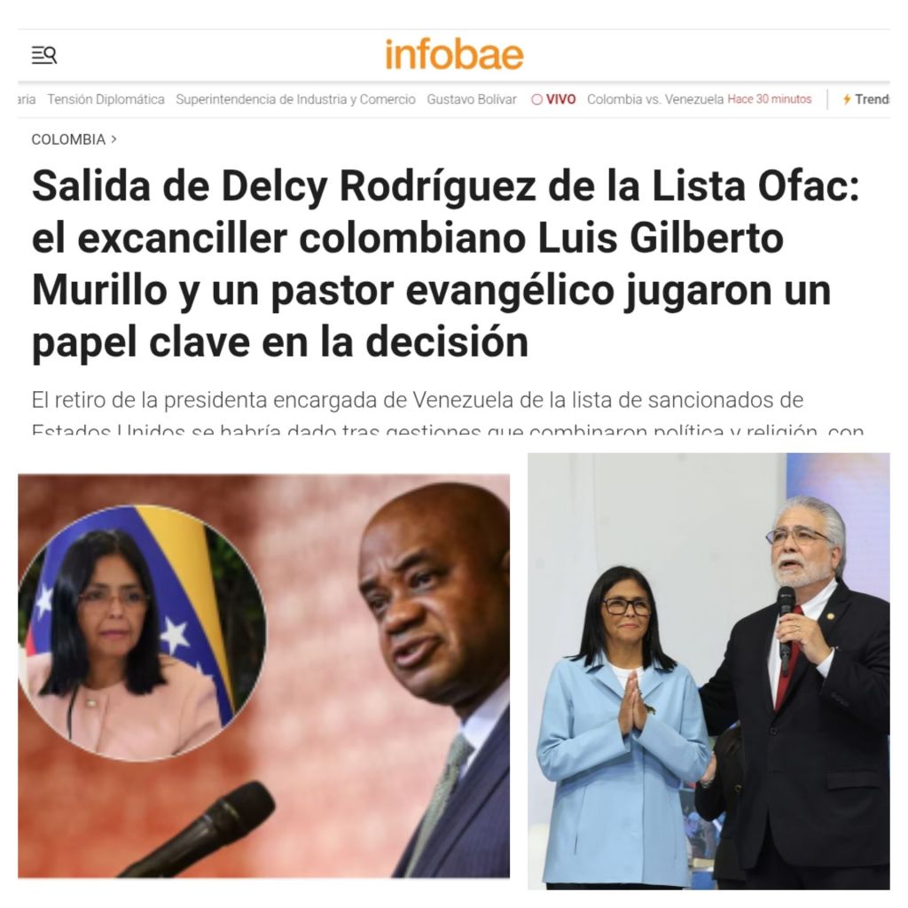 Pastor de Trump gestionó con excanciller colombiano el retiro de sanciones a Delcy Rodríguez y luego le rindió cuentas al mandatario gringo en la Casa Blanca – La Tabla Blog
