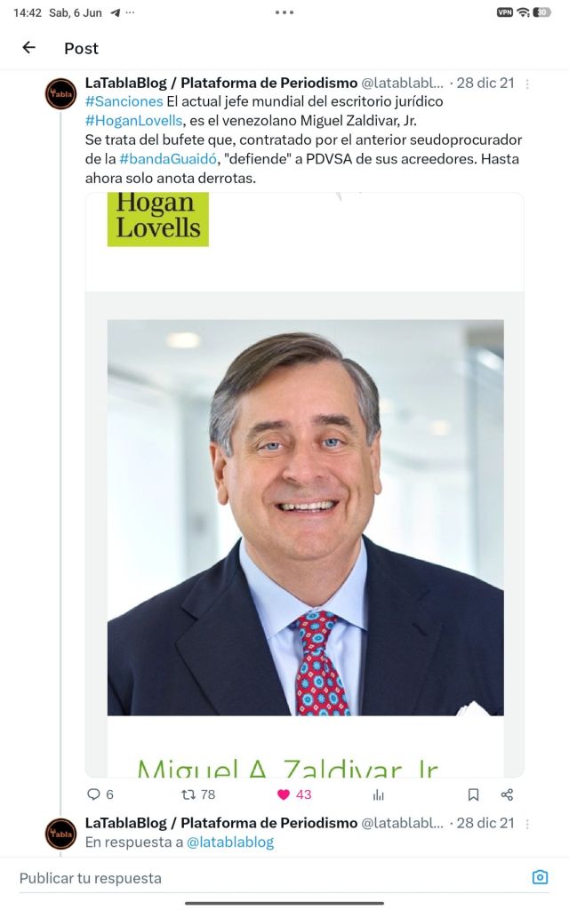 Contratado para reestructurar la deuda venezolana, Hogan Lovells «saltó la talanquera» en 2019 y se puso al servicio de Juan Guaidó – La Tabla Blog