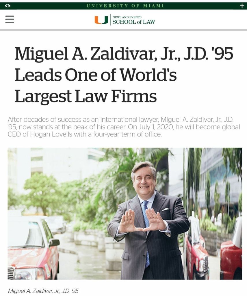 Marco Rubio y el CEO de Hogan Lovells son amigos desde hace más de 30 años con donaciones para campaña y redes de élite compartidas – La Tabla Blog