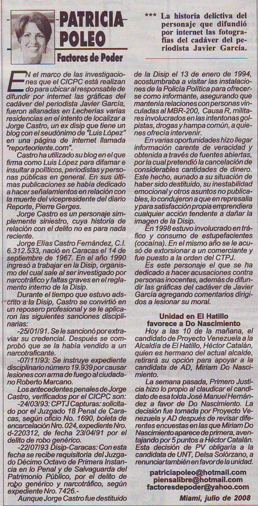 Jorge Elías Castro Fernández y Alejandro Marcano Santelli están siendo demandados por María Corina Machado